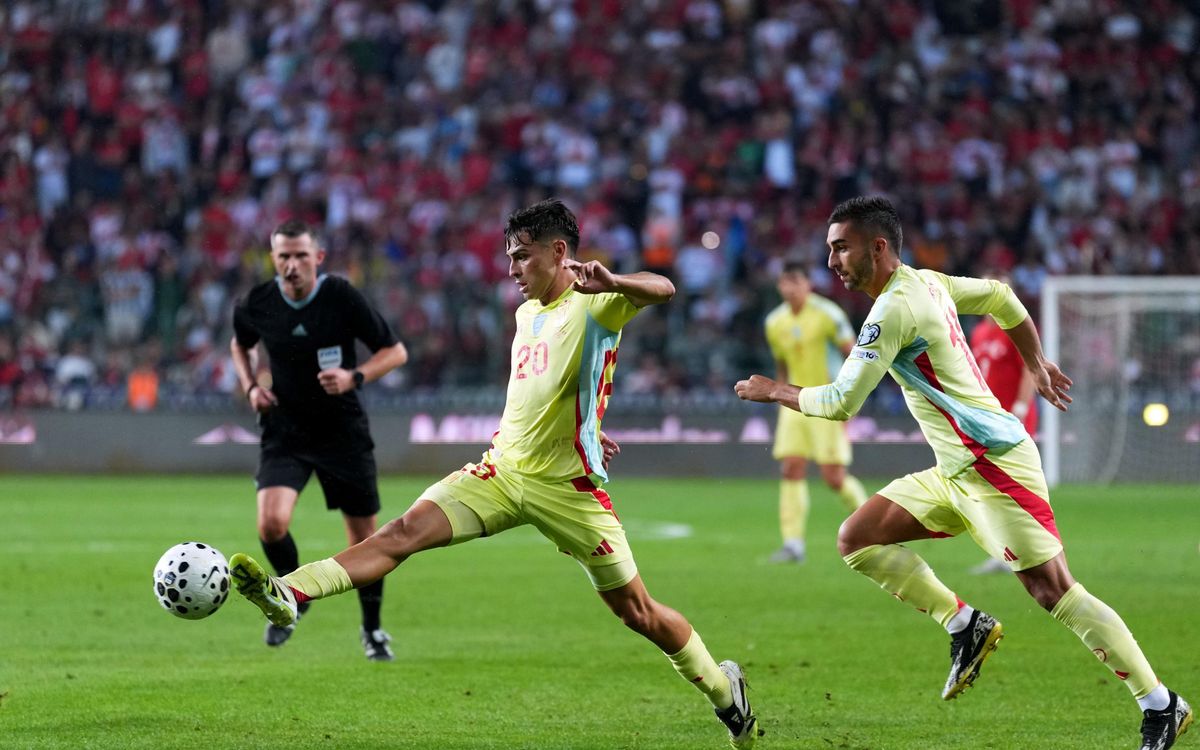 Protagonisme blaugrana en la golejada d'Espanya a Turquia