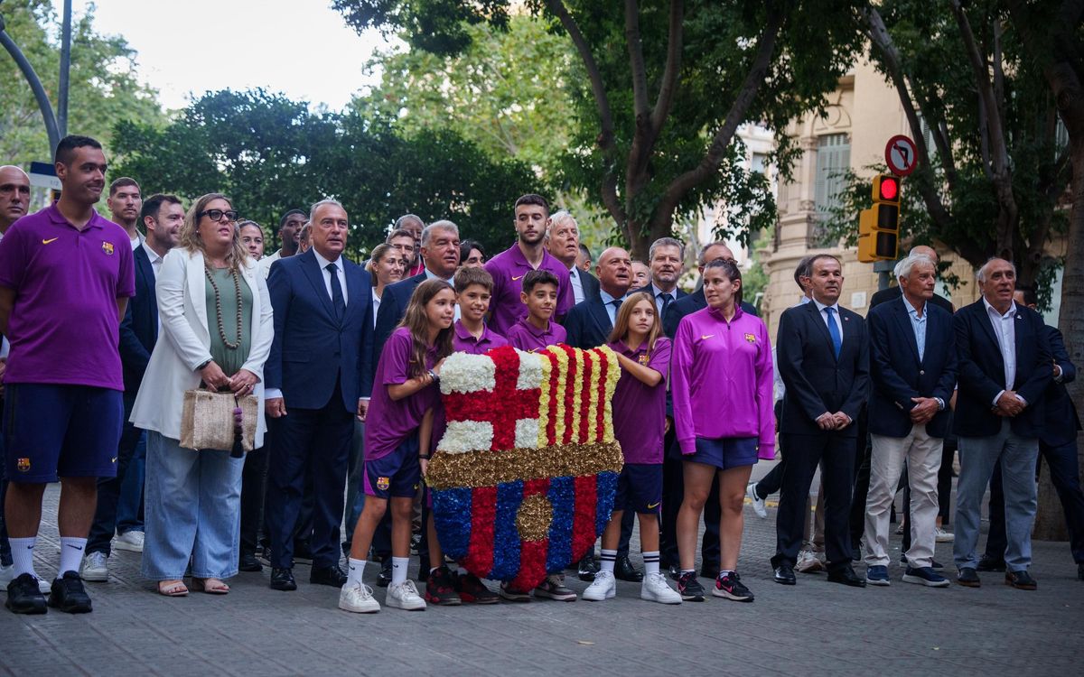 Presentes en la celebración de la Diada con el FC Barcelona