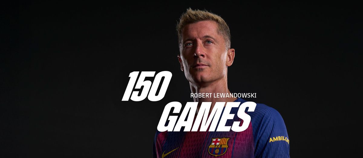 Lewandowski celebrates 150th appearance with brace