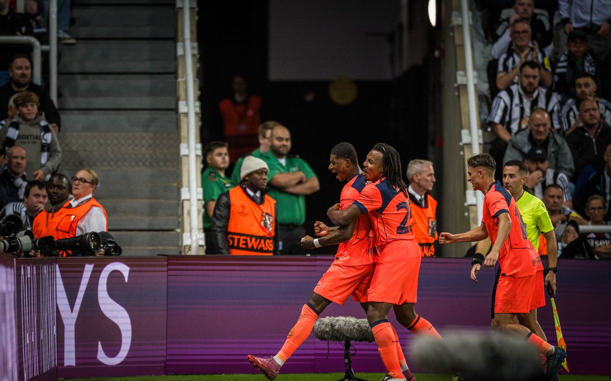 Newcastle United - FC Barcelona: Por orden de Marcus Rashford (1-2)