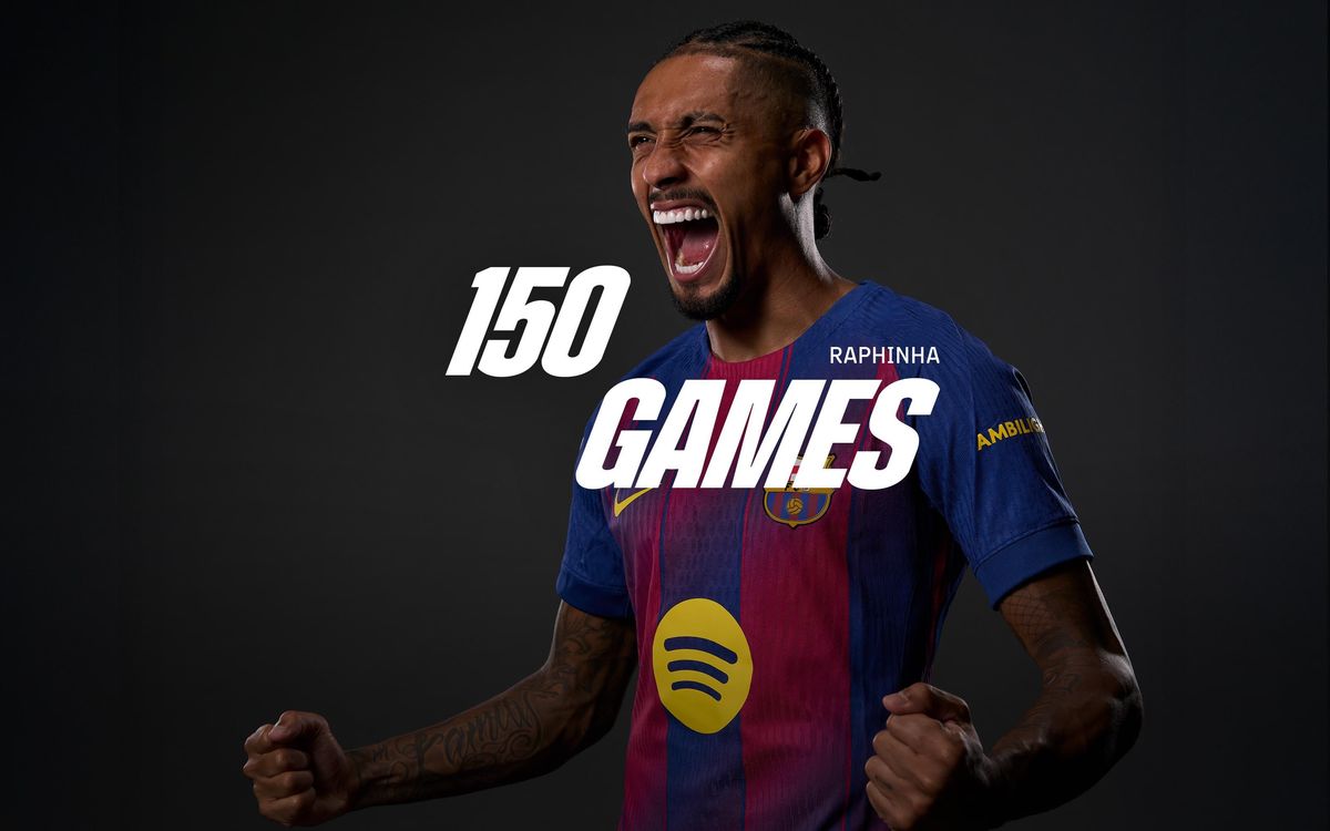 Raphinha dispute son 150e match avec le FC Barcelone