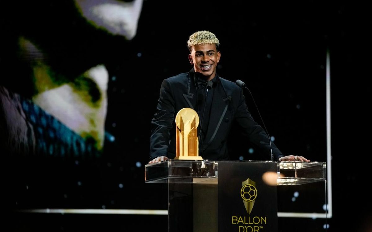 Lamine Yamal retains Kopa Trophy