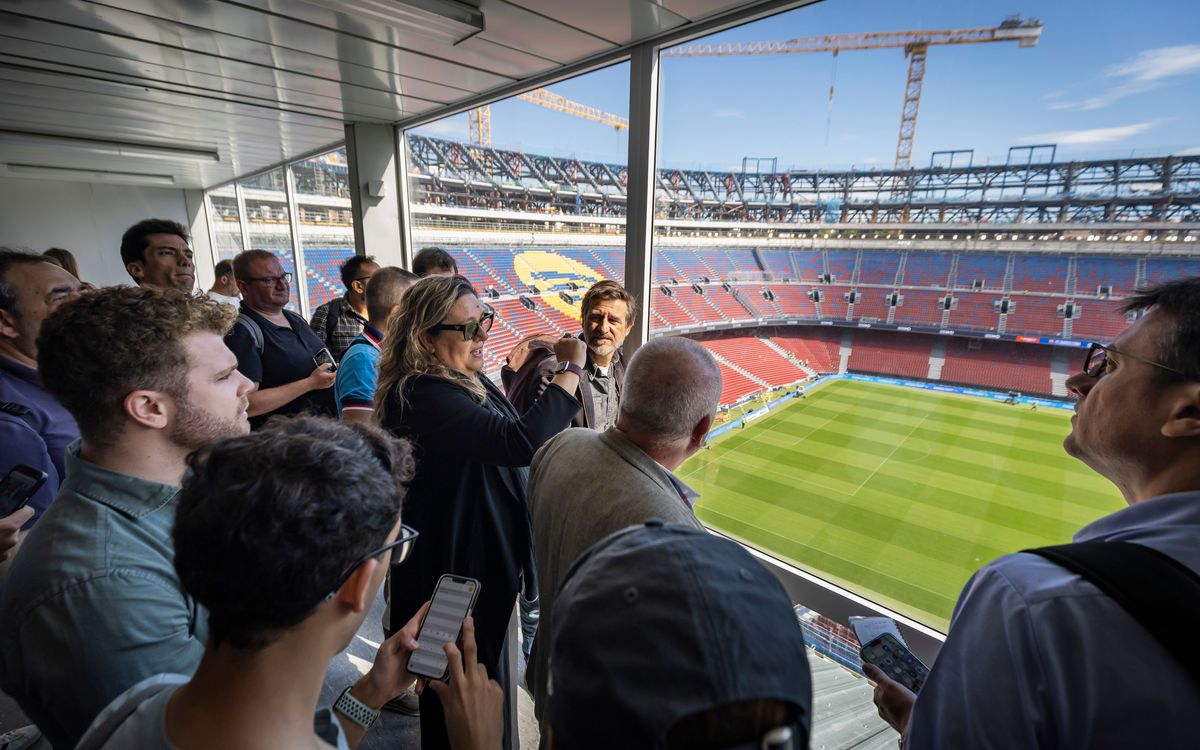 El FC Barcelona abre las puertas del Spotify Camp Nou a los medios de comunicación en una visita exclusiva