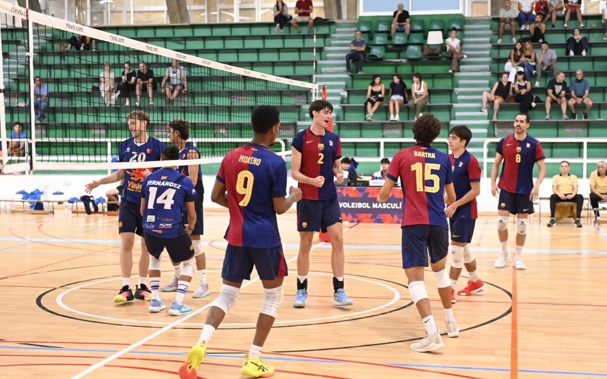 El Barça Voleibol es classifica per a la fase Final de la lliga catalana.