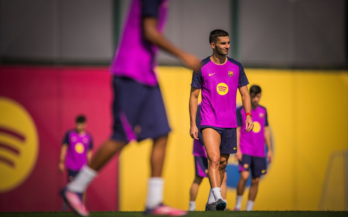 Darrer entrenament abans de la visita del PSG