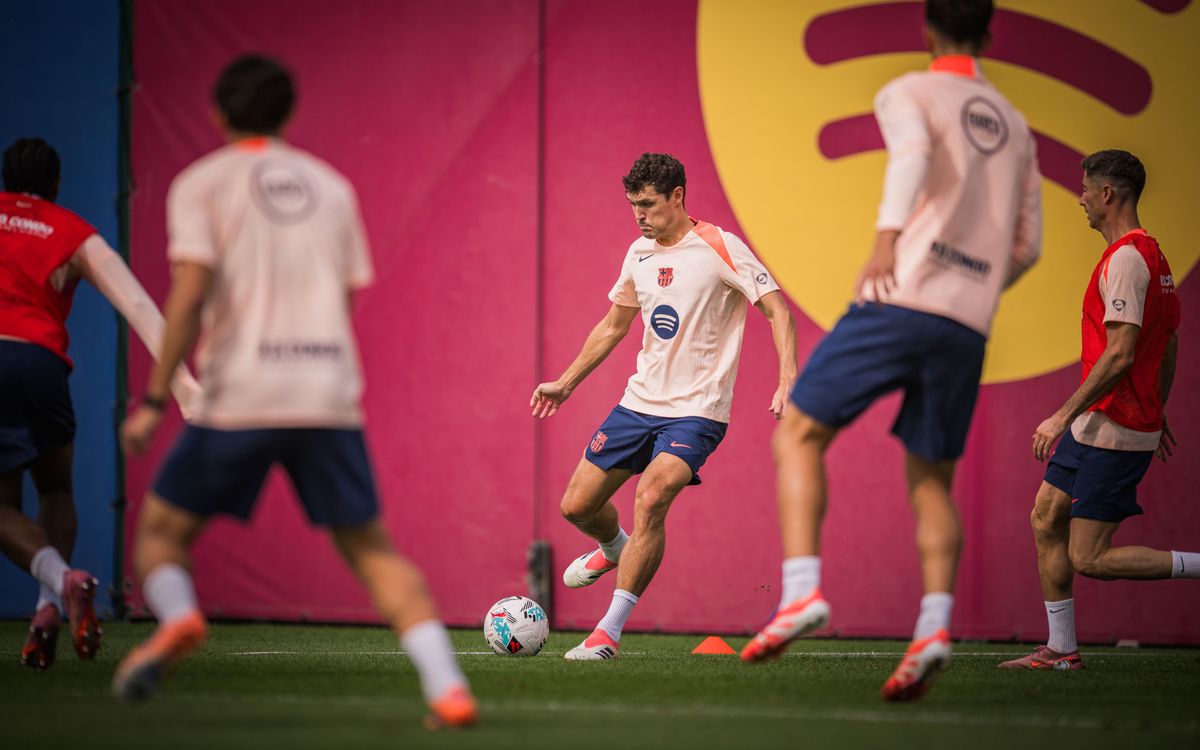 Back in for training