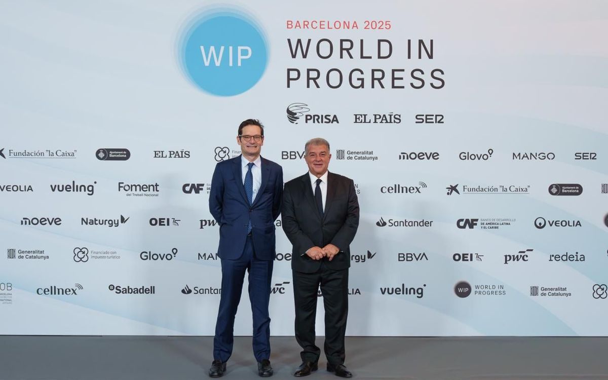 President Joan Laporta reflects on “Sport and Geopolitics” at the World in Progress Congress