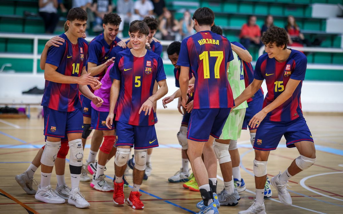 El Barça Voleibol guanya 0-3 en la seva visita a Tenerife