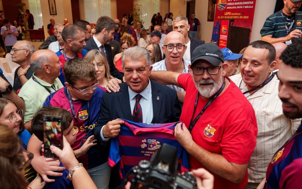 Laporta meets Andalusian penyes ahead of El Clásico