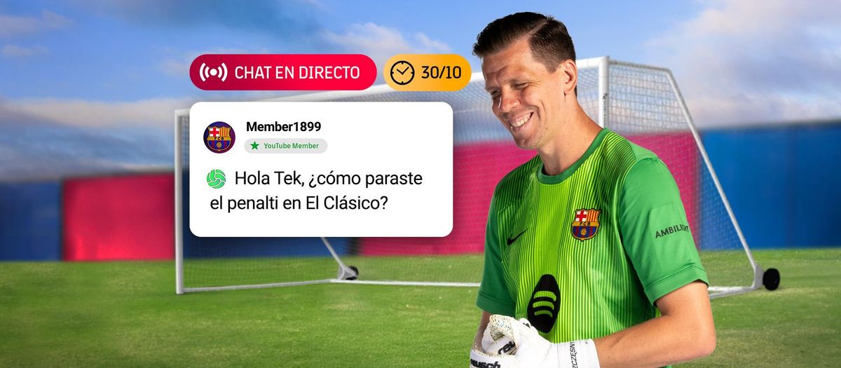 Este jueves, Szczesny estará en directo en el canal de YouTube del FC Barcelona