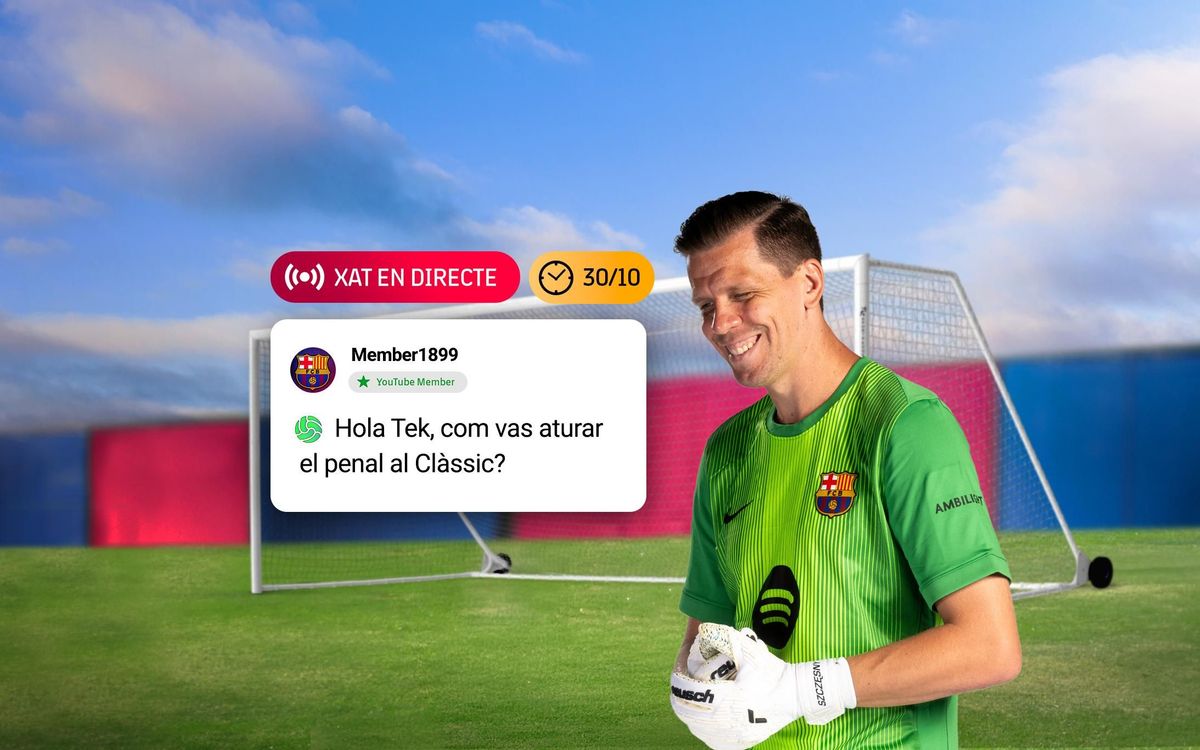 Aquest dijous, Szczesny estarà en directe al canal de YouTube del FC Barcelona