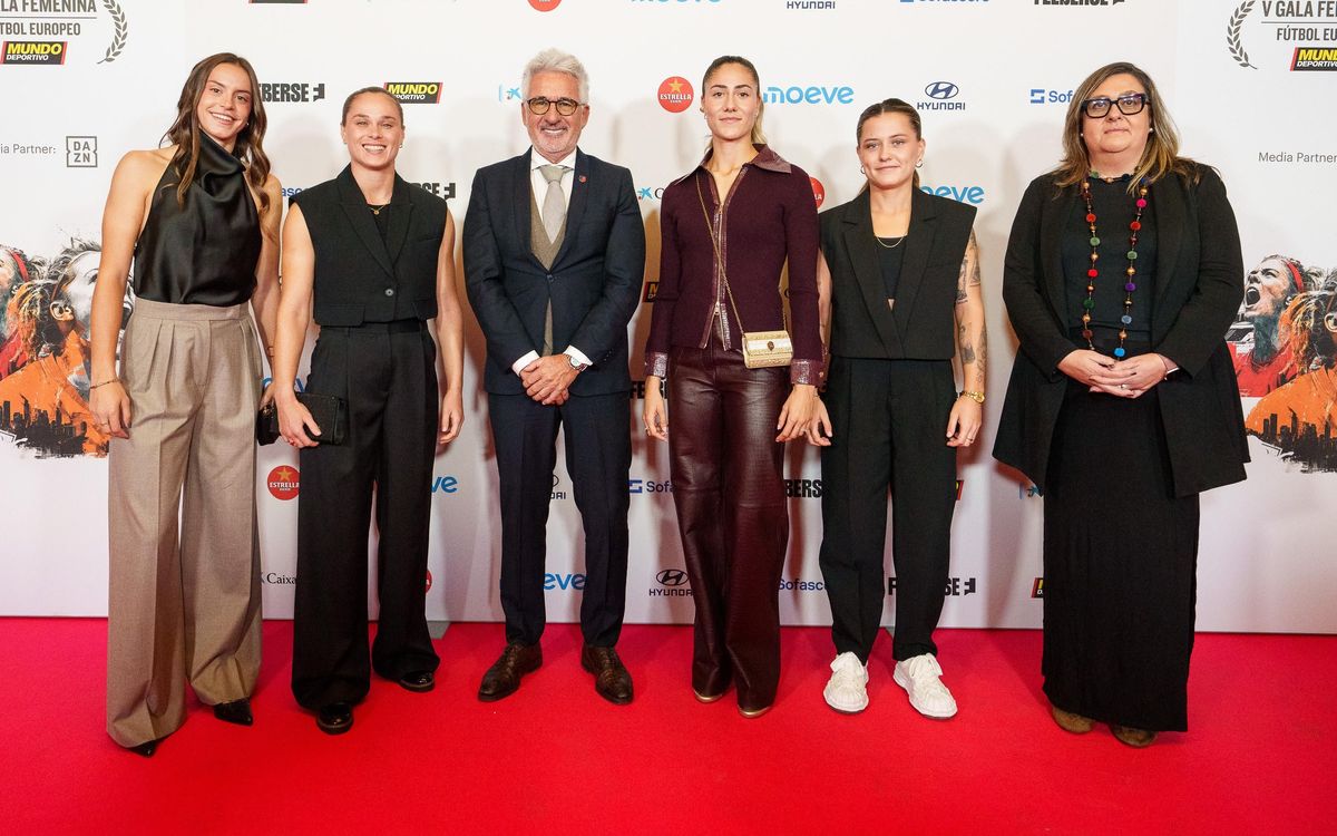 El FC Barcelona, gran protagonista a la V Gala Femenina del Futbol Europeu