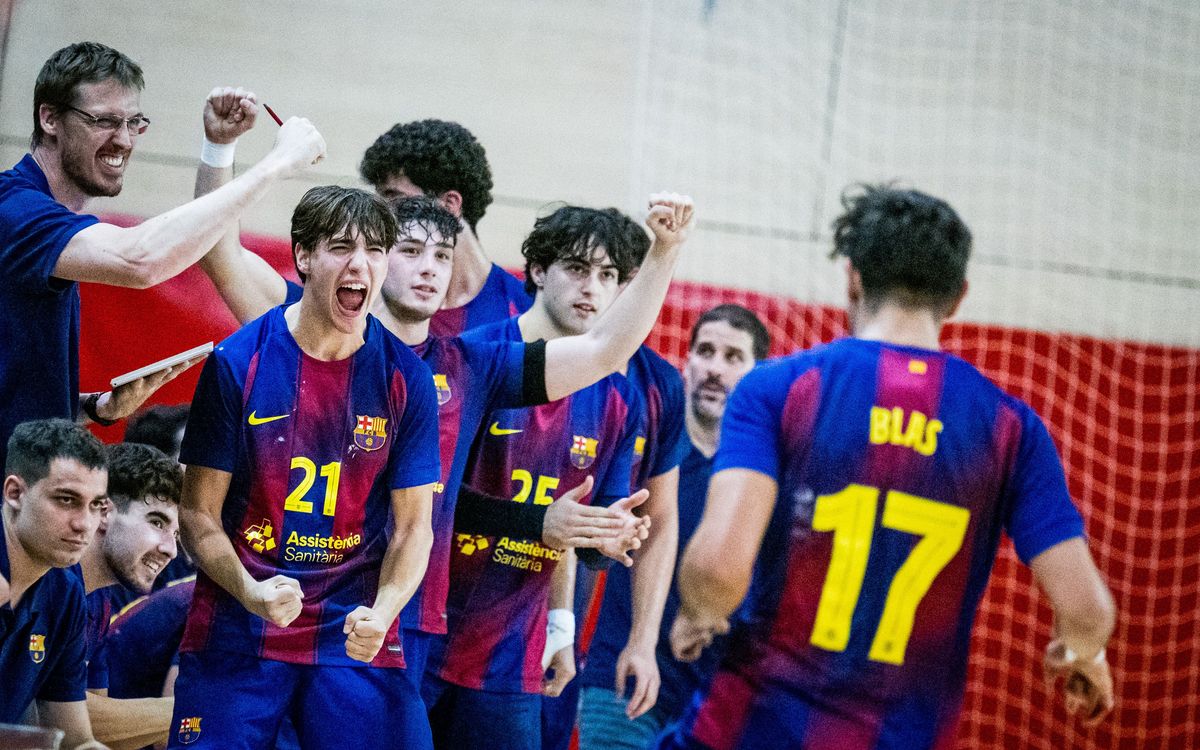 Exhibició del Barça Atlètic a la Copa del Rei contra l’Aranda, rival d’Asobal