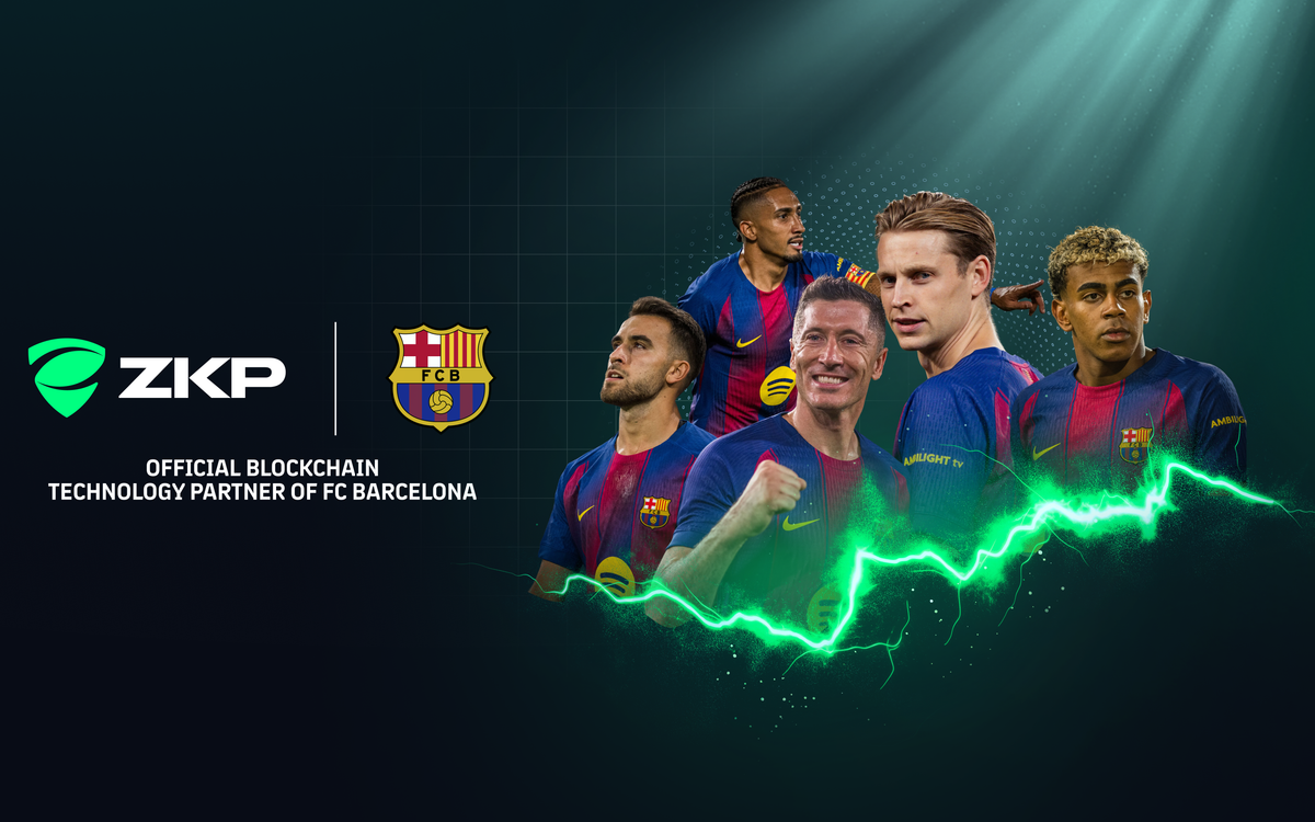 Patrocinio global con Zero-Knowledge Proof (ZKP), nuevo Partner Oficial de Tecnología Blockchain del FC Barcelona