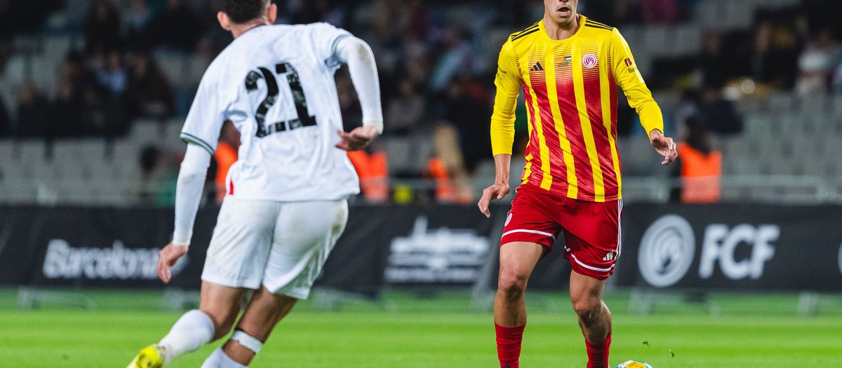 Marc Bernal, titular en el triunfo benéfico de Catalunya sobre Palestina (2-1)