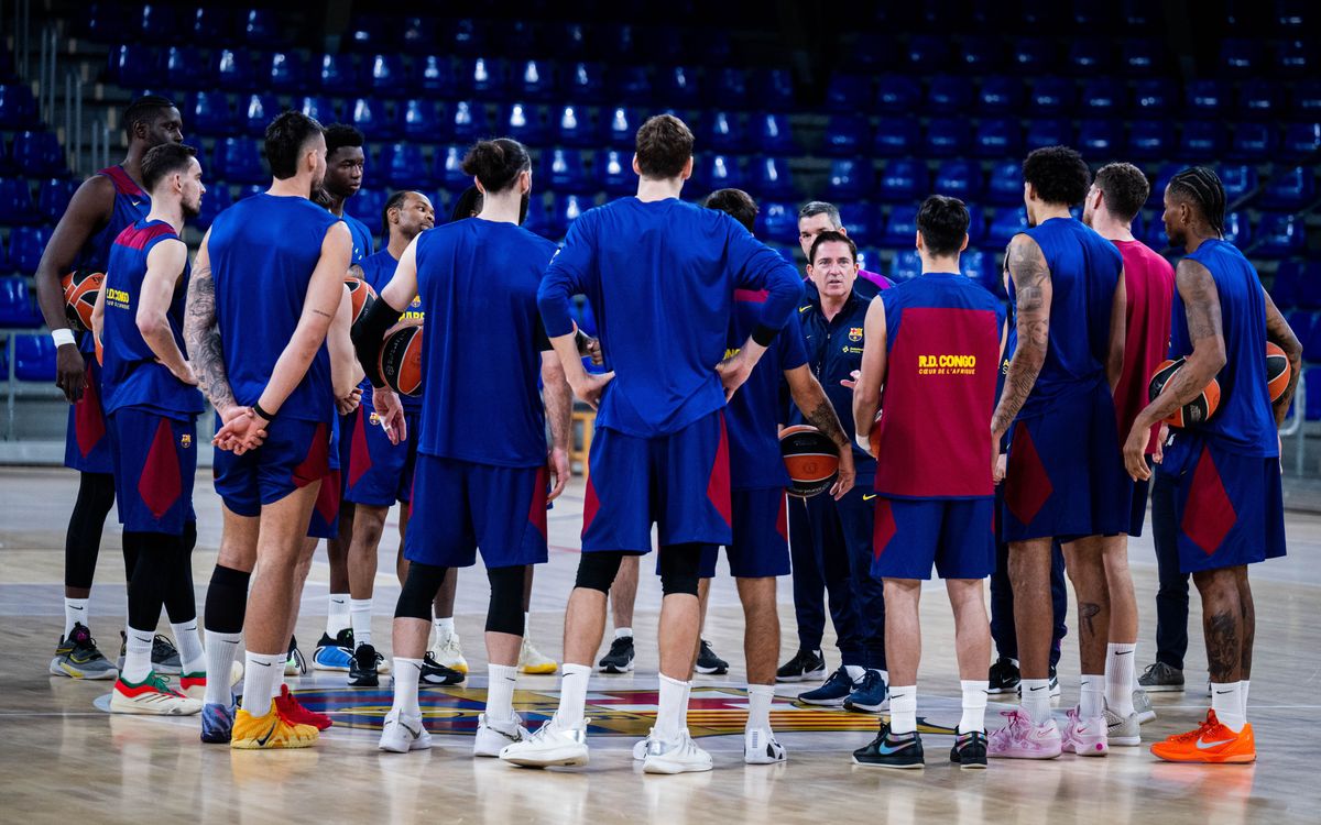 Primer entrenamiento bajo las órdenes de Xavi Pascual
