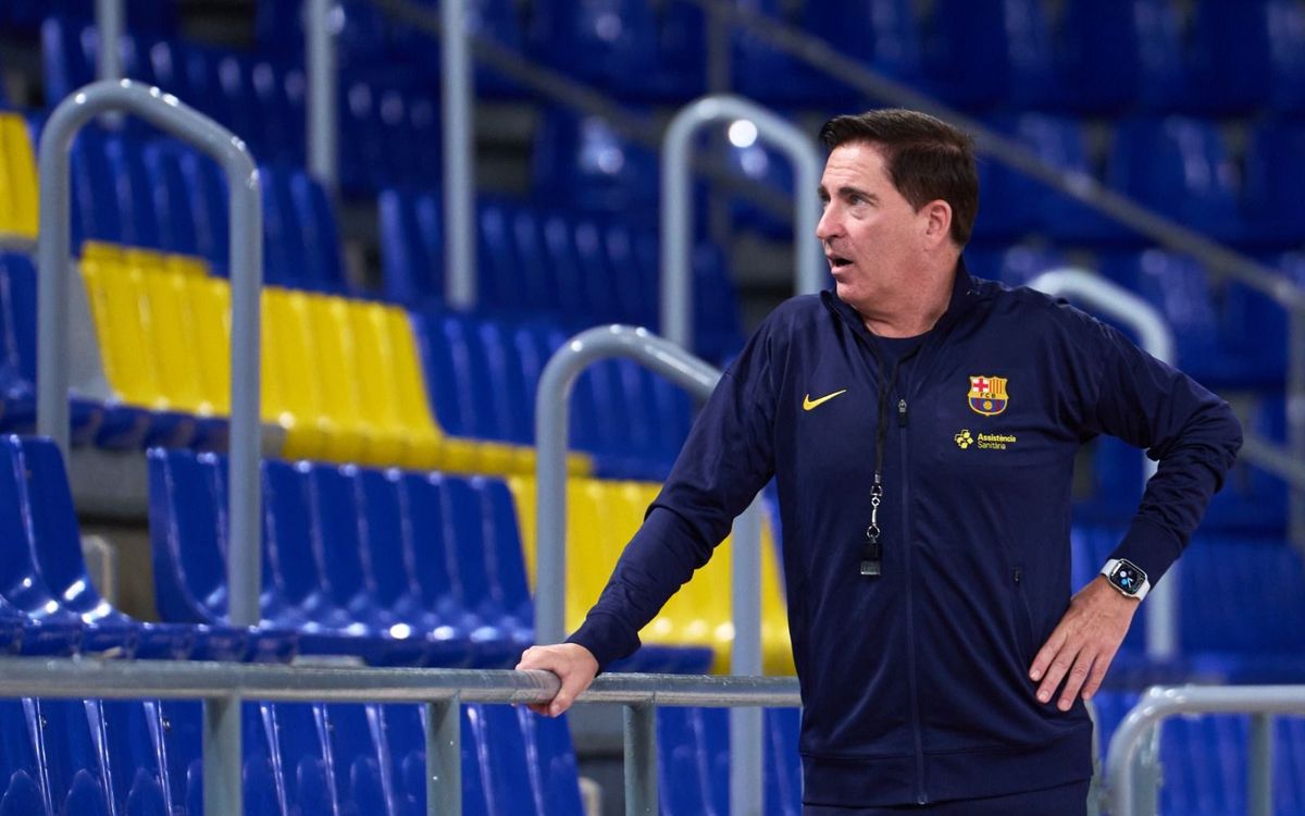 Xavi Pascual a l'entreno