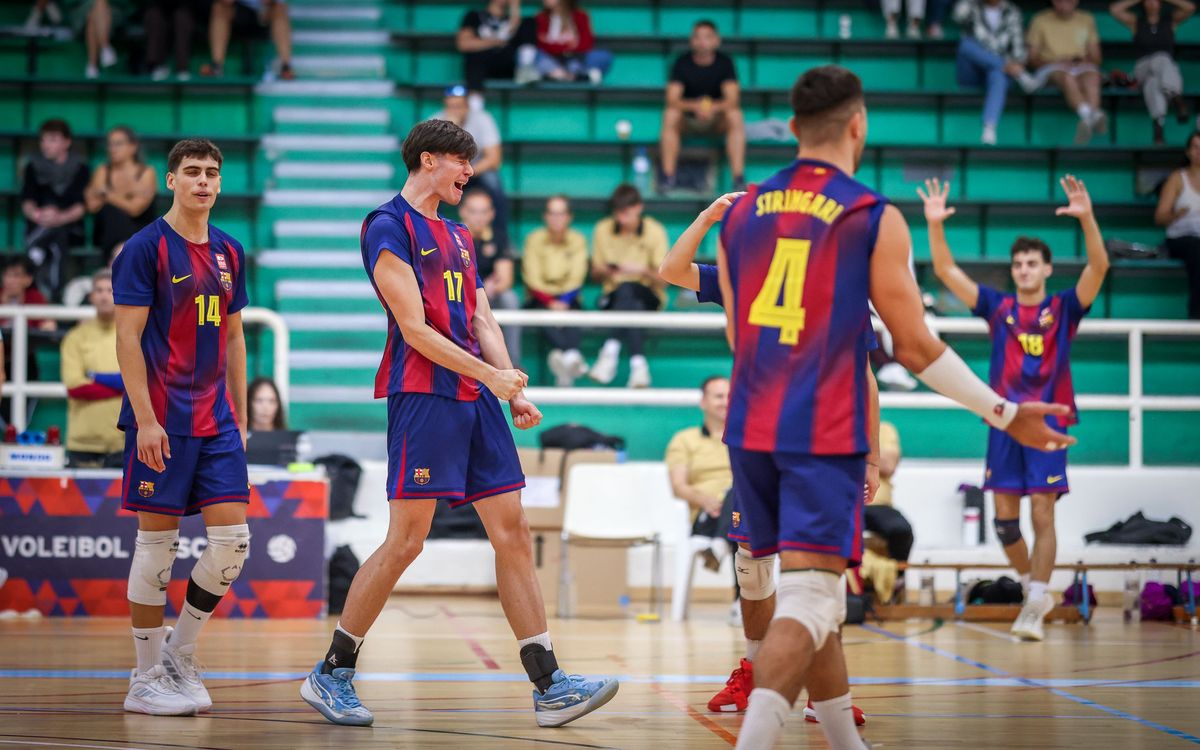 El Barça Voleibol consigue una victoria importante que lo acerca a la Copa