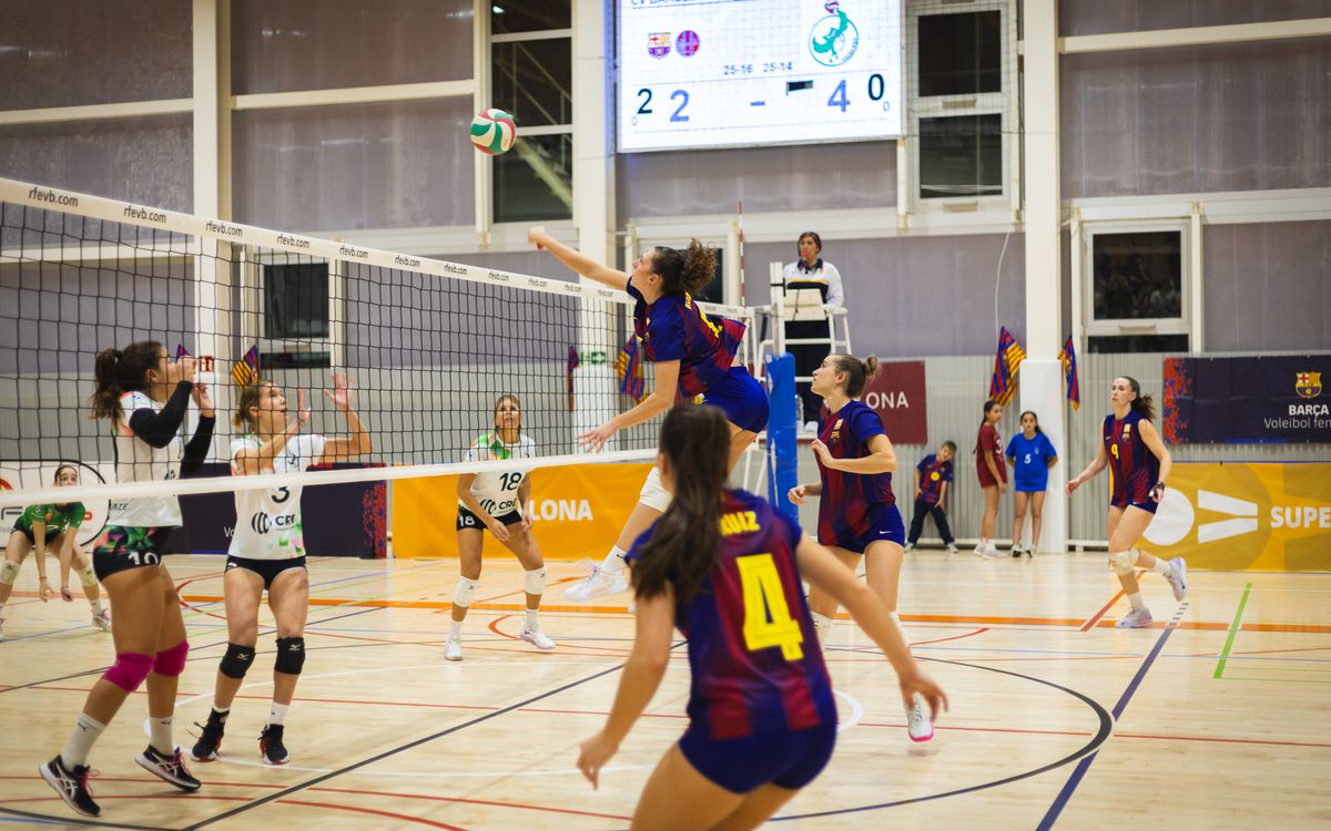 CVB Barça firmó una victoria sólida ante CV Sant Quirze