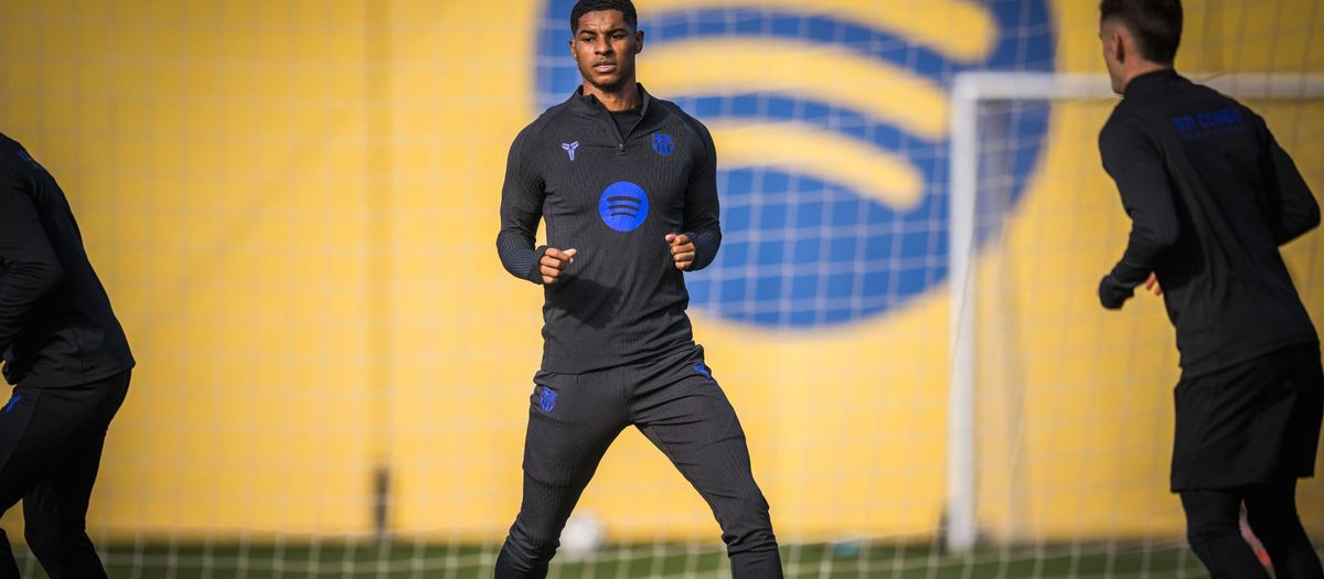 Post-match recovery session as Rashford returns