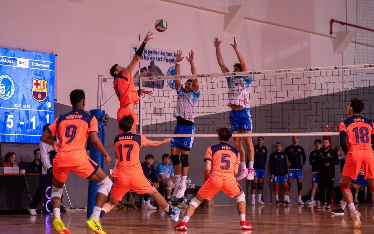 El Barça Voleibol no puede con el CN Sabadell y rompe su imbatibilidad ligera
