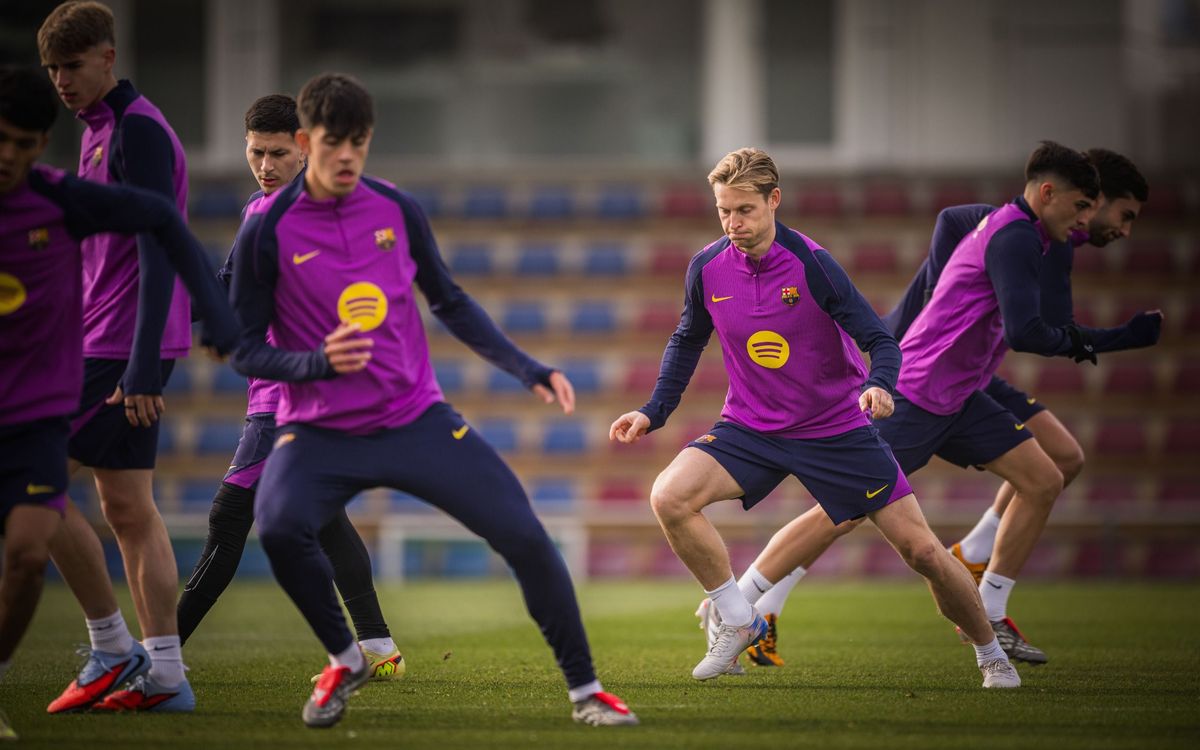 Sessió de recuperació amb Frenkie de Jong amb el grup