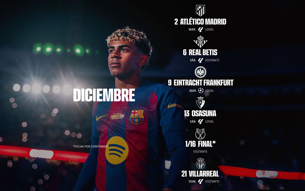 Calendario diciembre