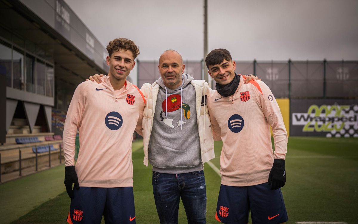 Entrenament amb dues novetats i una visita molt especial