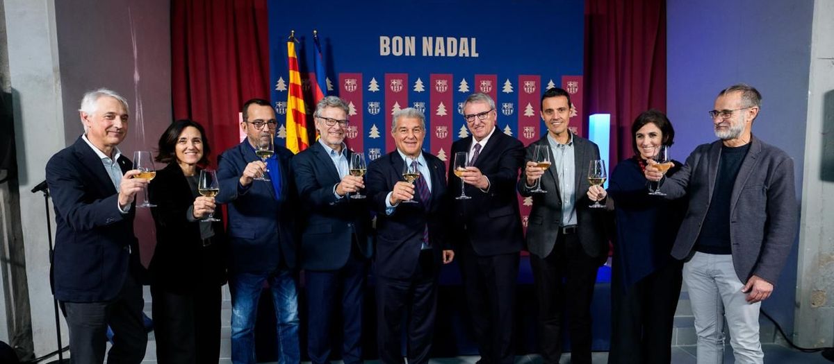 El FC Barcelona celebra el dinar de Nadal amb els mitjans de comunicació en el nou Spotify Camp Nou