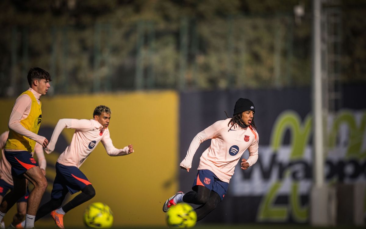 Último entrenamiento antes del Betis-Barça