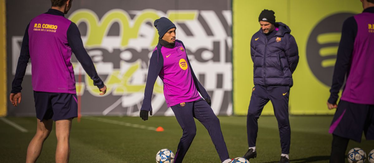 Sessió de recuperació després del triomf contra el Betis