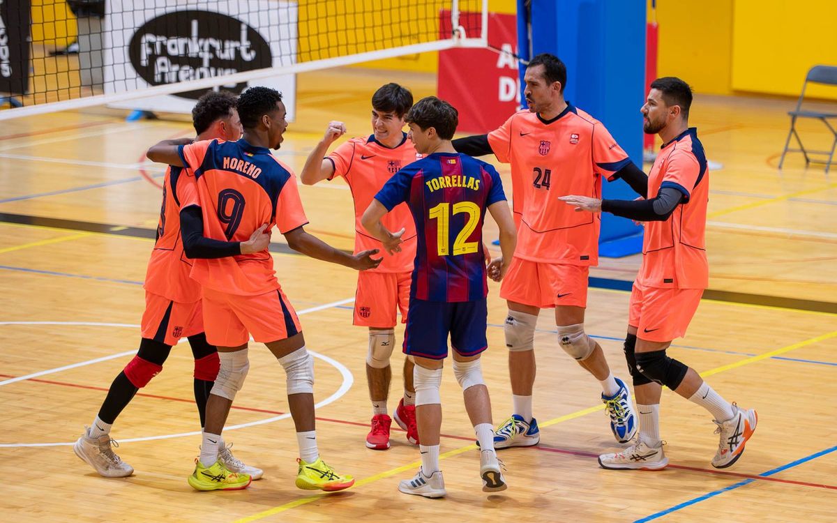 El Barça Voleibol guanya a Arenys i es classifica per a la Copa