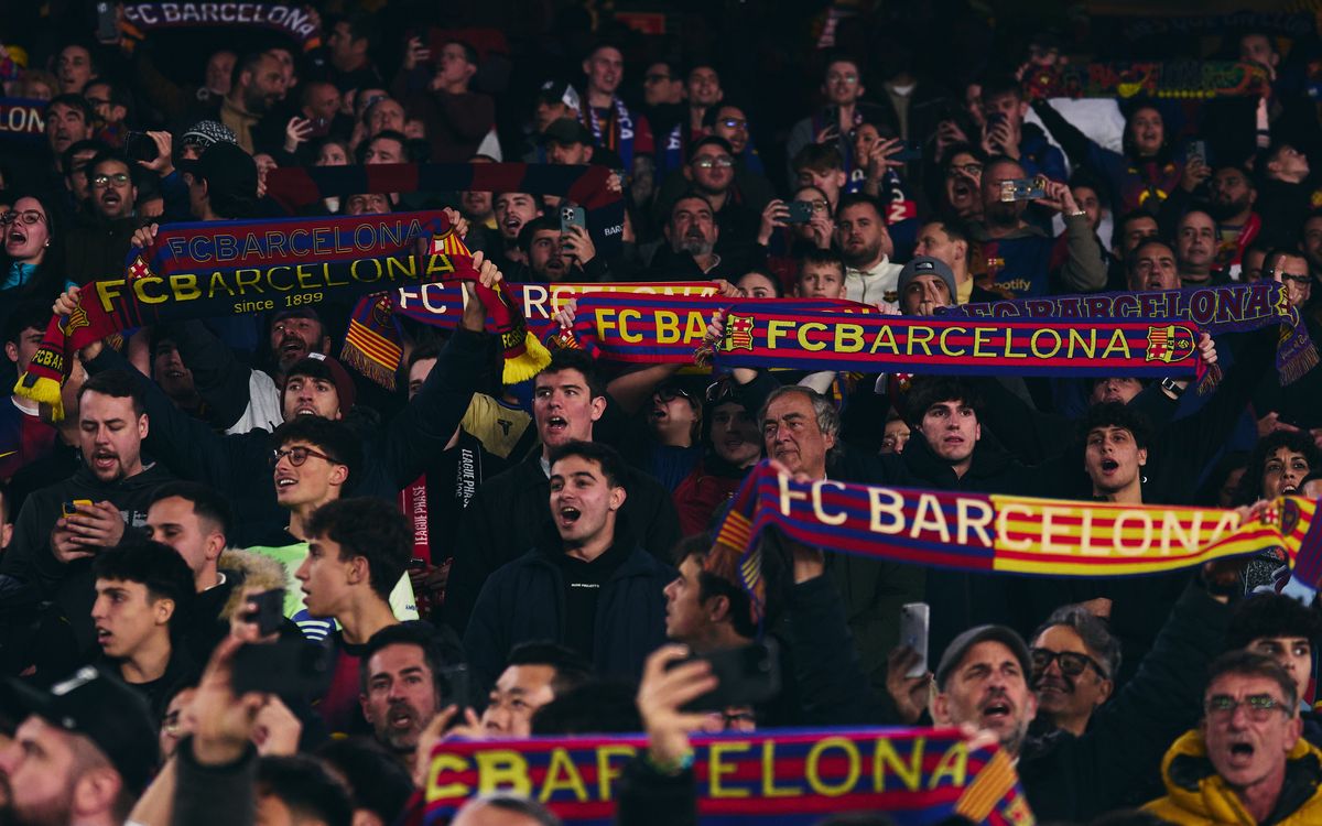 Solicitudes para el SK Slavia Praha – FC Barcelona, hasta el 14 de diciembre