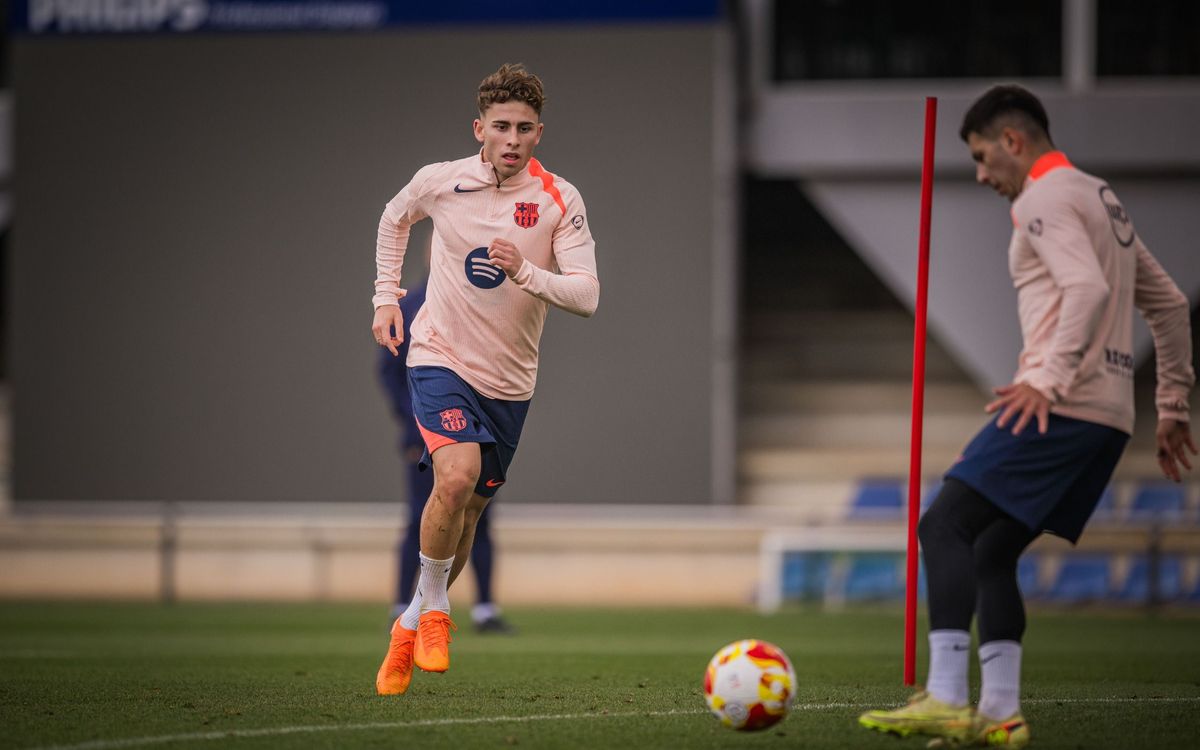 Últim entrenament abans del debut de Copa