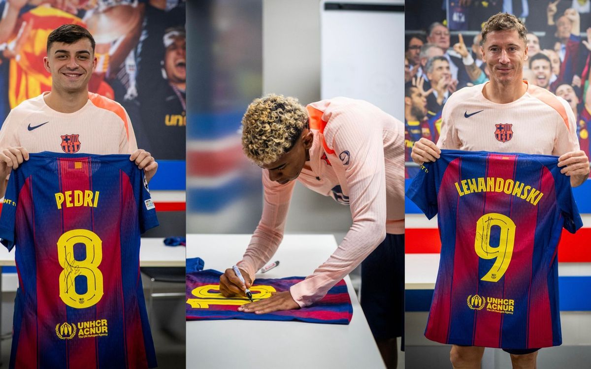 Subhasta solidària de les samarretes per la Fundació Xana a favor de la lluita contra el càncer infantil