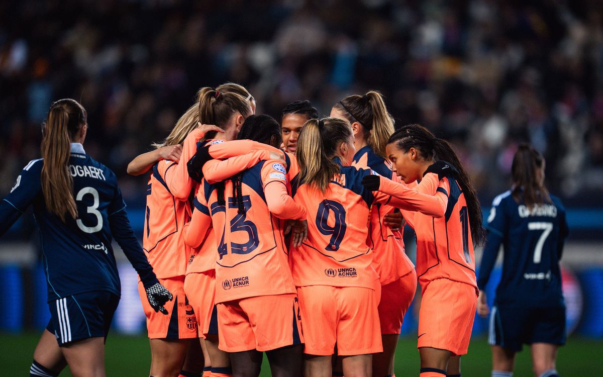 Paris FC - FC Barcelona: Líderes de la fase liga y directas a cuartos (0-2)