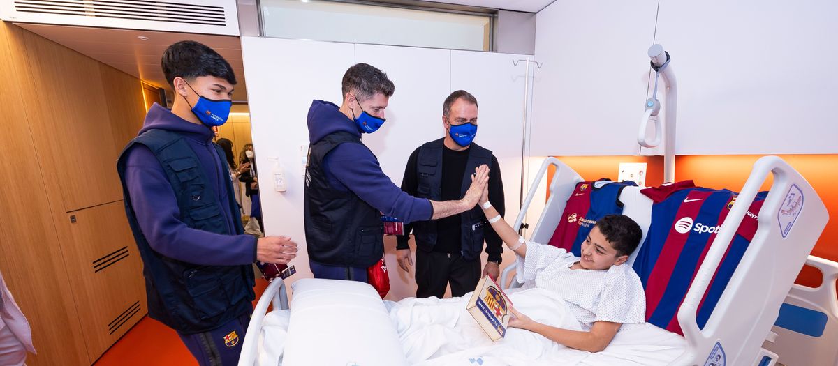 La màgia del Barça arriba als infants malalts