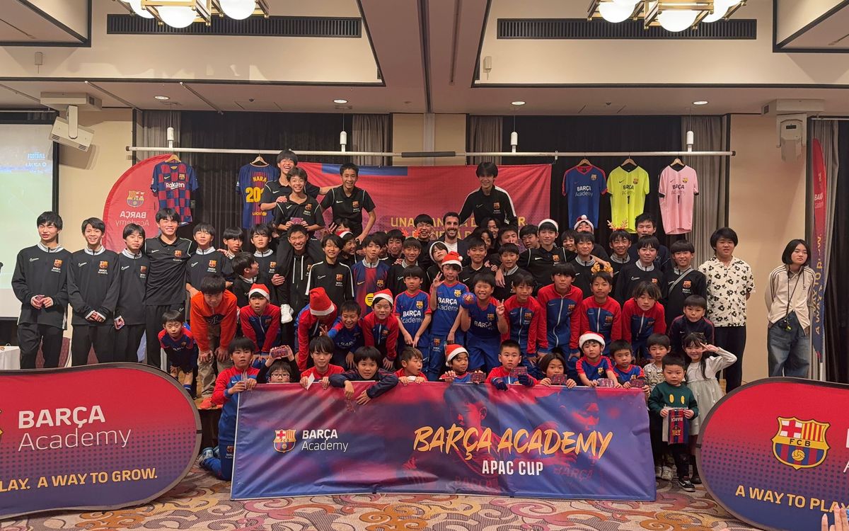 Festa de Nadal a la Barça Academy Nara