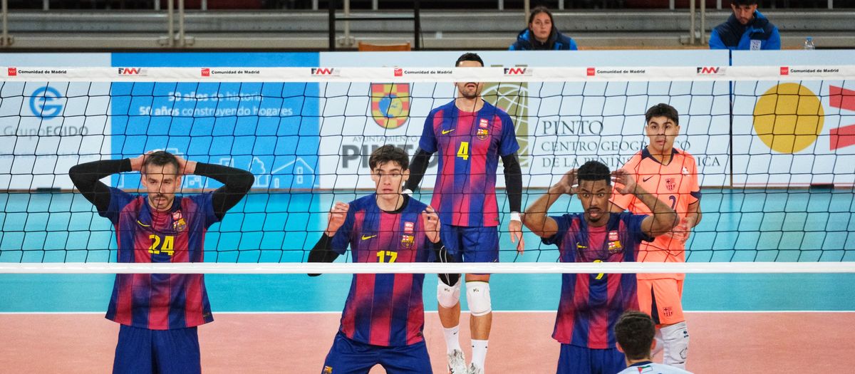 El Barça Voleibol se queda sin fuerzas en una buena participación en la Copa