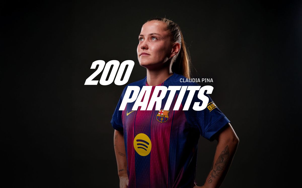 Claudia Pina llega a los 200 partidos con el FC Barcelona