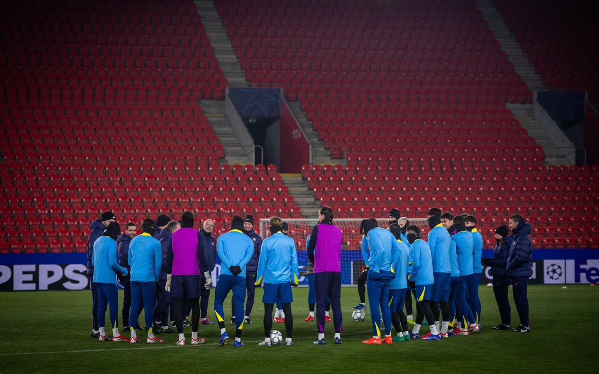 Training at the Eden Arena