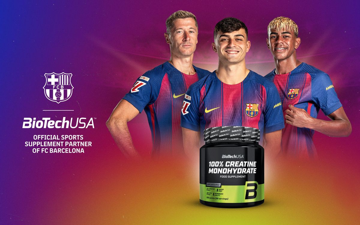 Así utiliza el FC Barcelona ’100% Creatine Monohydrate’ para rendir al máximo