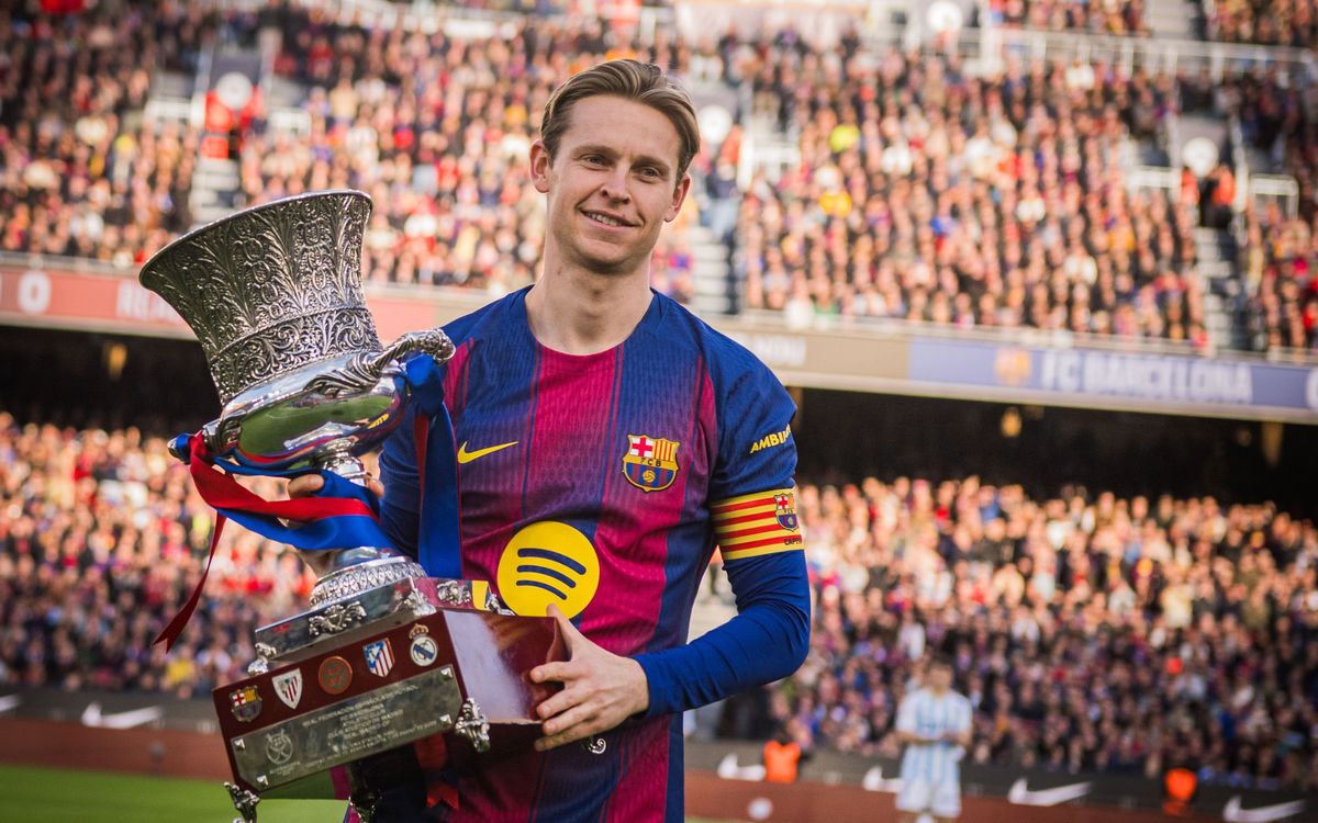 La Supercopa y Lamine Yamal, aplaudidos en la previa del Barça – Oviedo