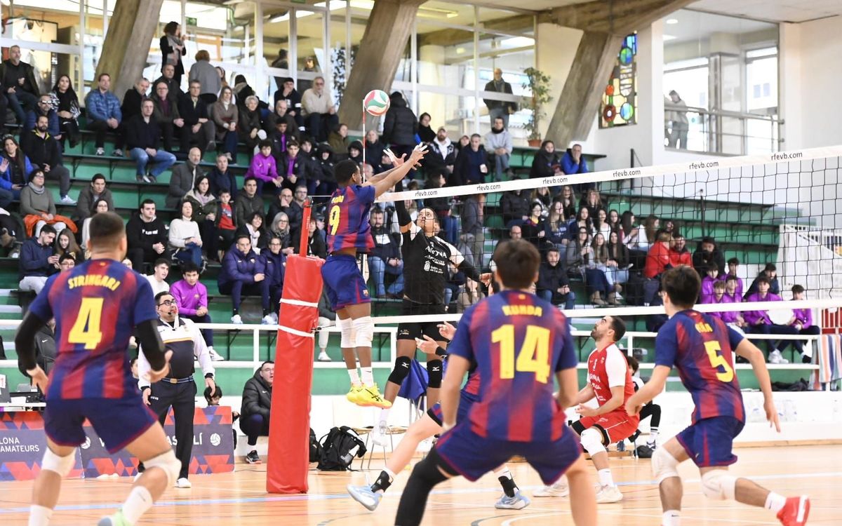 El Barça Voleibol pierde ante un rival directo
