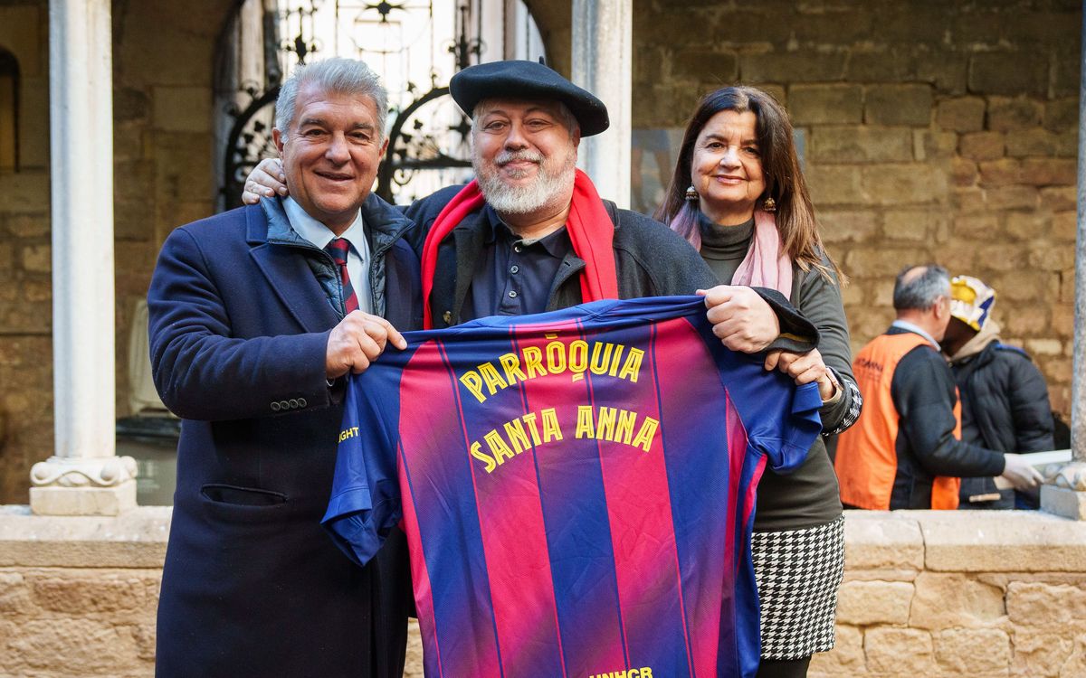El Barça, compromès amb el menjador social de la parròquia de Santa Anna