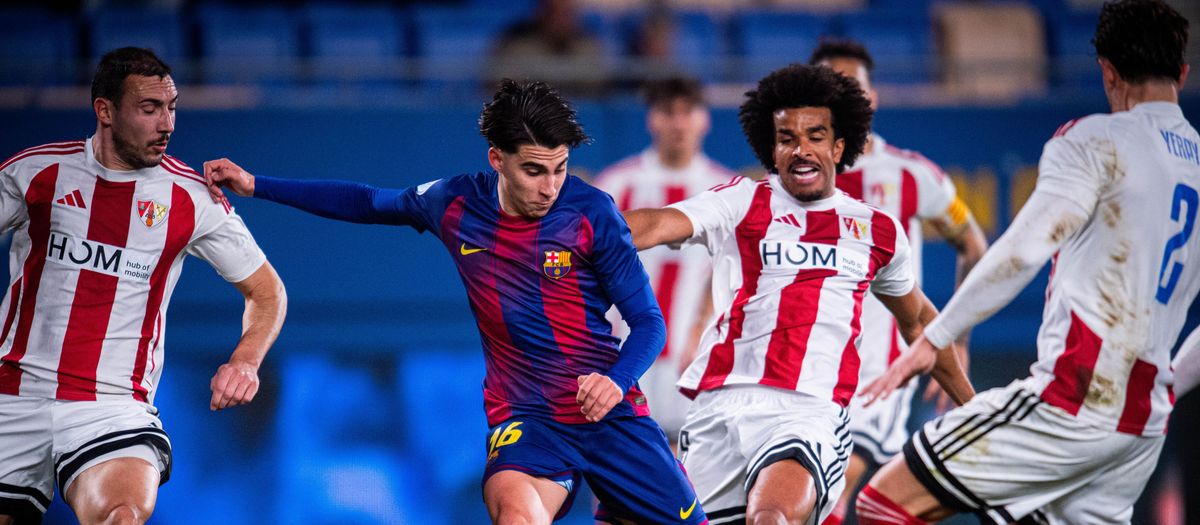 Barça Atlètic - UD Barbastro: Sin goles en el Johan (0-0)