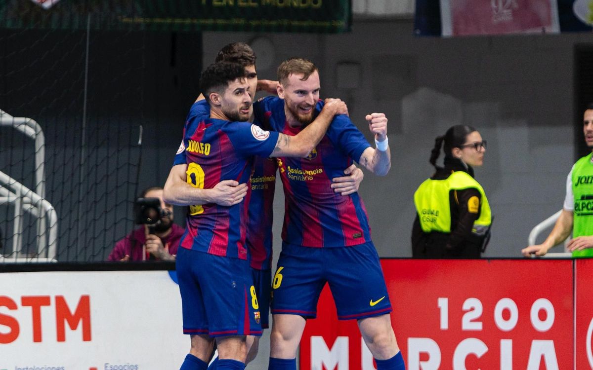 ElPozo Murcia - Barça: Con paso firme hacia la Fase Final de la Copa del Rei (1-7)