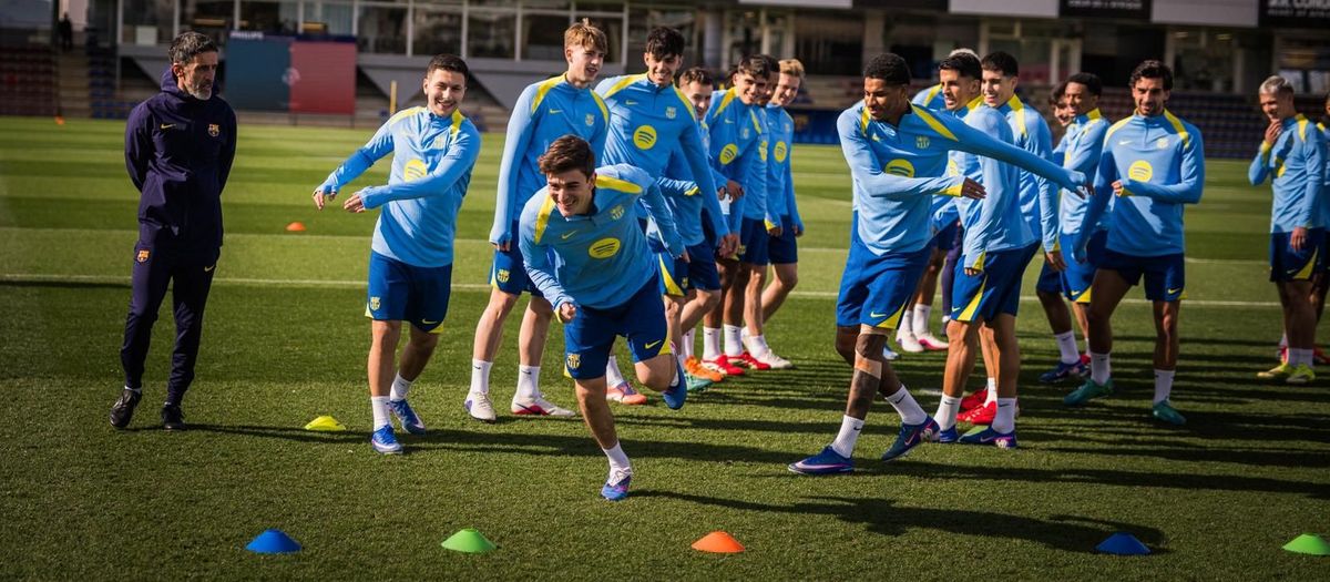 Gavi comença a entrenar-se amb el grup