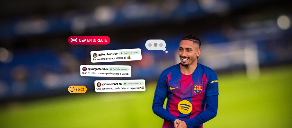 Aquest dimecres, Raphinha respon en directe al canal de YouTube del FC Barcelona
