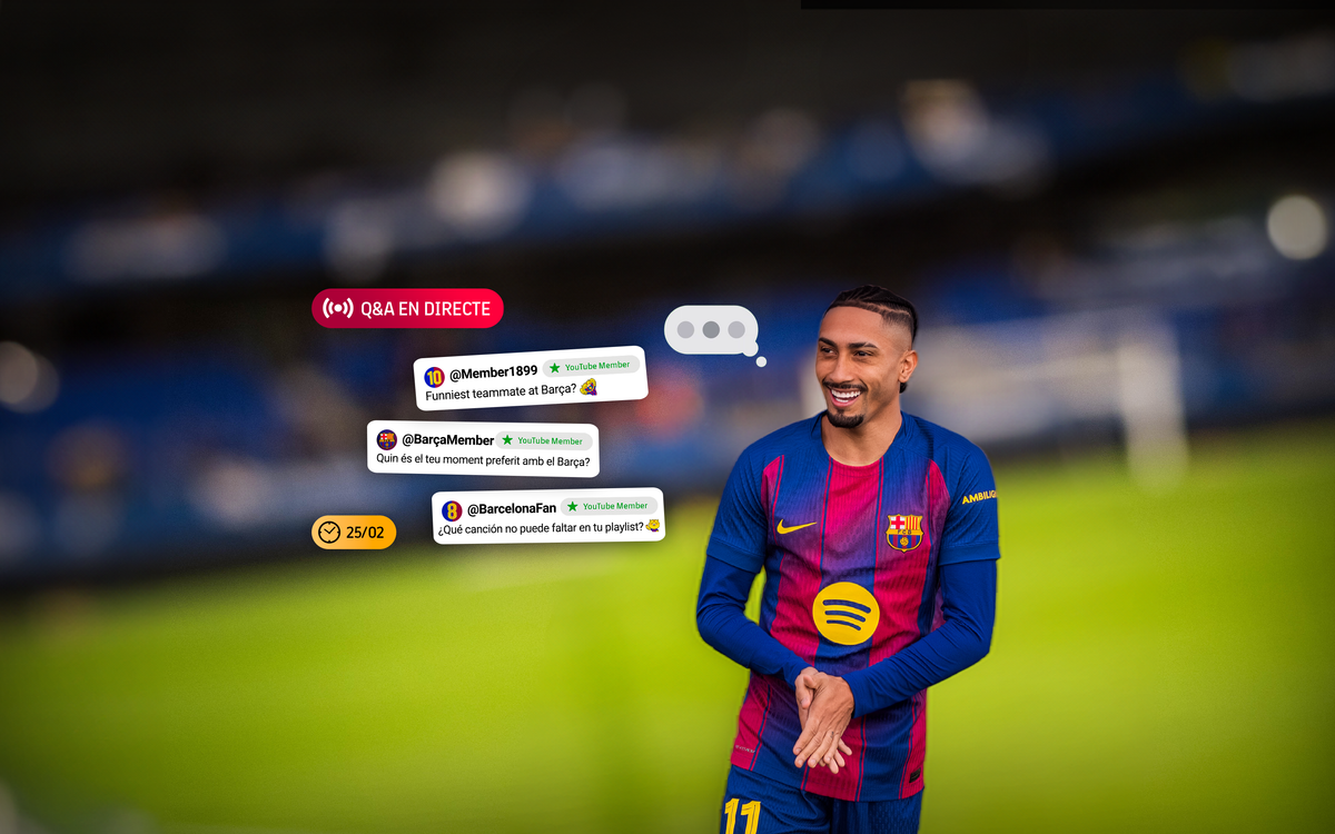 Aquest dimecres, Raphinha respon en directe al canal de YouTube del FC Barcelona